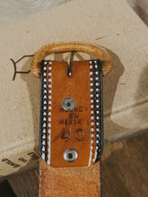 Load image into Gallery viewer, Red Tooled Belt