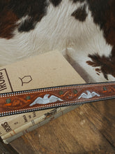 Load image into Gallery viewer, Red Tooled Belt