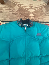Load image into Gallery viewer, GTA Feeds Teal Down Puffer Jacket