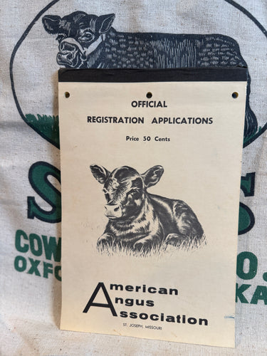 American Angus Registration Booklet