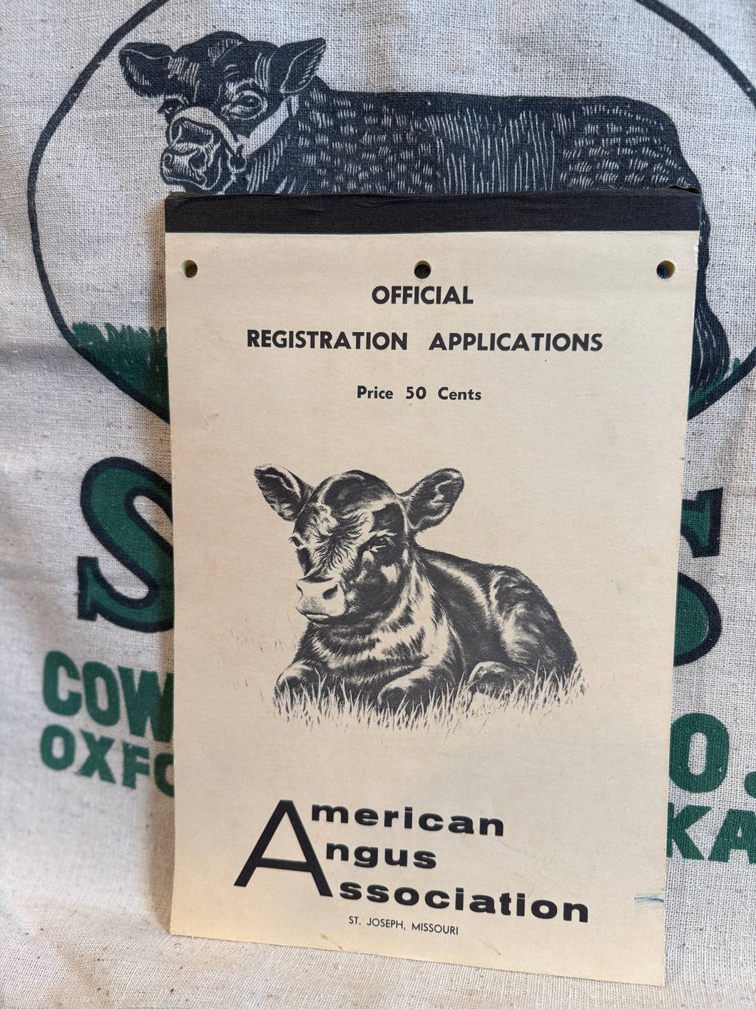 American Angus Registration Booklet