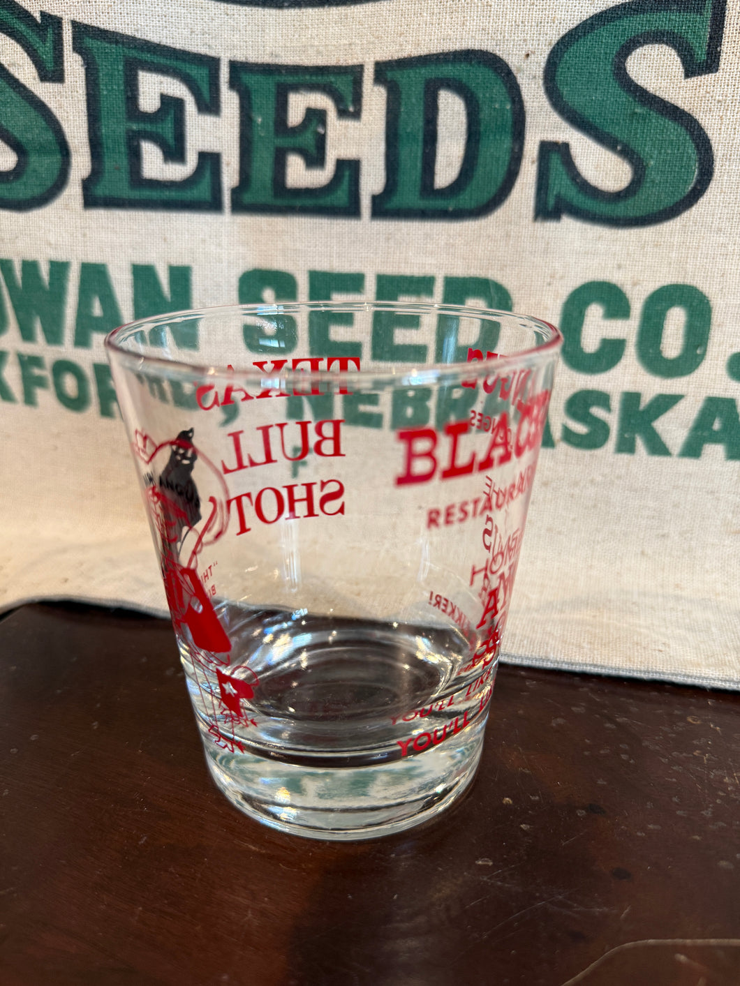 Black Angus Restaurant Whiskey Glass