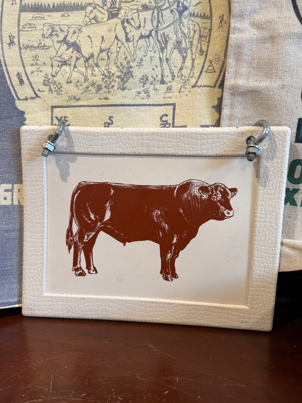 Red Angus Bull Mud Flap