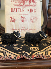 Load image into Gallery viewer, Jumbo Angus Bull Salt and Pepper Shakers