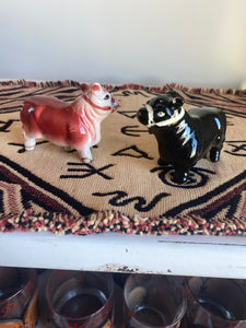 Angus and Hereford Cow Salt and Pepper Shakers