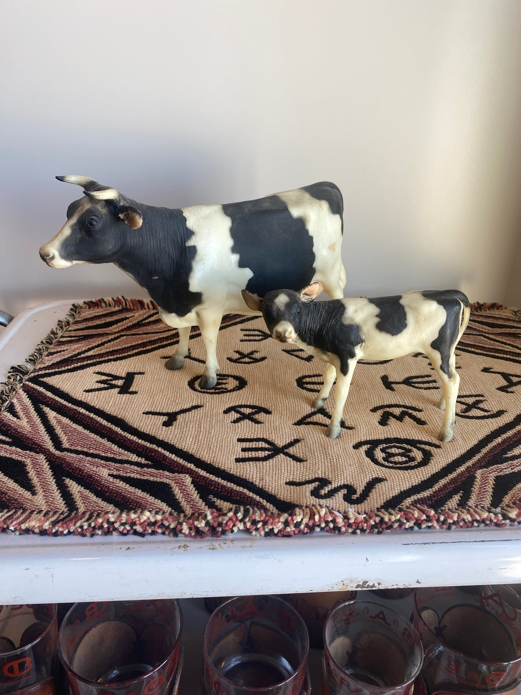 Holstein Breyer Dairy Cow and Calf