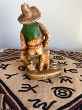Load image into Gallery viewer, Cowboy Ash Tray Statue