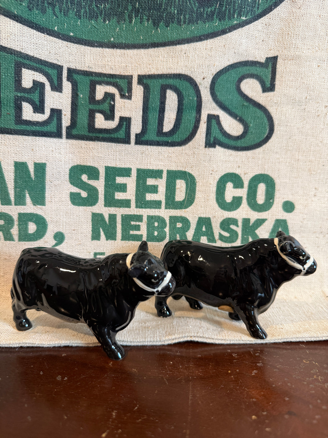 Angus Bull Salt and Pepper Shakers