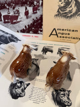 Load image into Gallery viewer, Horned Hereford Bull Salt &amp; Pepper Shakers
