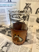 Load image into Gallery viewer, Hereford and Palomino Leather Cocktail Glass