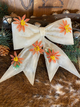 Load image into Gallery viewer, Plastic White Poinsettia Bow
