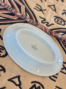 CR Ranch Brand Longhorn Oval Serving Plate