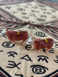 Polled Hereford Bull Salt and Pepper Shakers