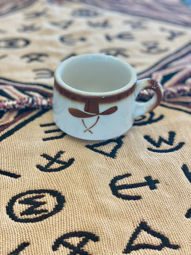 Brown Cowboy Hat & Pistols Mug