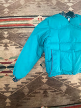 Load image into Gallery viewer, GTA Feeds Teal Down Puffer Jacket