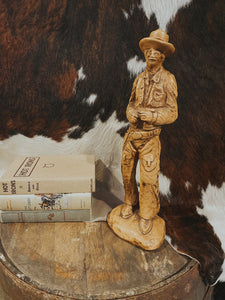 Ceramic Cowboy Statue