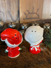 Load image into Gallery viewer, Boy and Girl Santa &amp; Mrs. Claus Salt &amp; Pepper Shakers