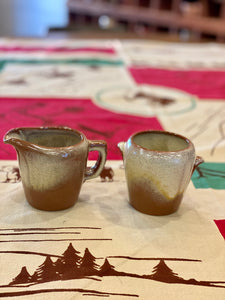 Frankoma Creamer and Sugarer Set