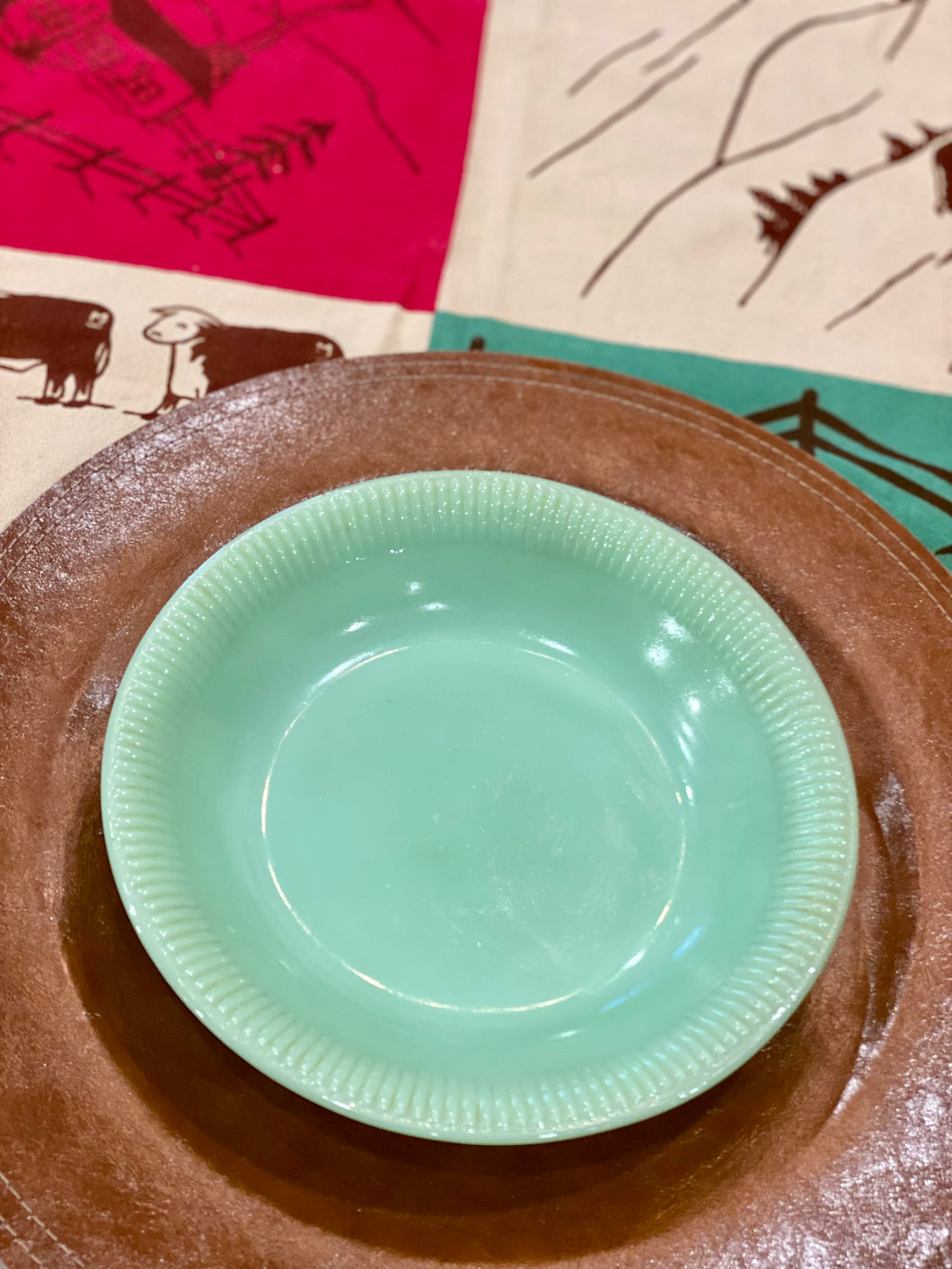 Jadeite Fire King Plate
