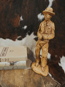 Ceramic Cowboy Statue