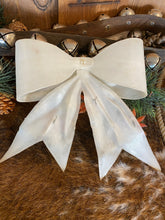 Load image into Gallery viewer, Plastic White Poinsettia Bow