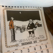 Load image into Gallery viewer, Cowpokes 1975 Barnes RCA Rodeo and Chianina Cattle Calendar