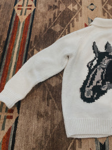 “Sharon” Horse Head Sweater